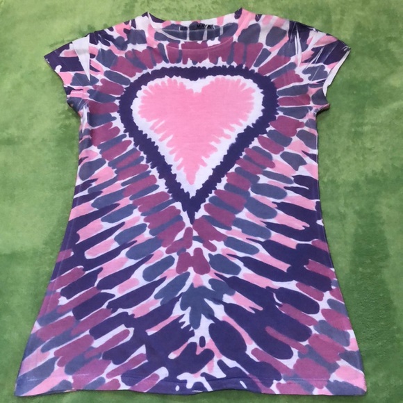 **2 for $7** Tie Dye Heart Tee - Picture 1 of 2